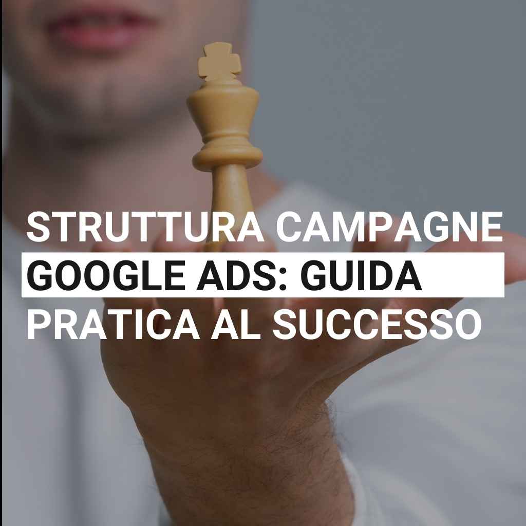 Esempio di struttura campagne Google Ads con campagne, gruppi di annunci e annunci